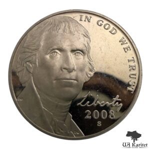5 центів 2008 р. S Джефферсон, пруф / Нікель Монтічелло США 🇺🇸