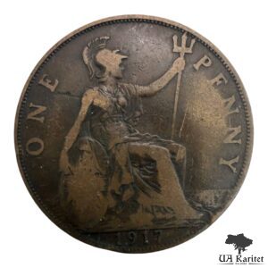 1 пенні 1917 р. Король Георг V Великобританія 🇬🇧