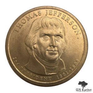1 долар 2007 р. 3-й Президент США – Томас Джефферсон (1801-1809) США 🇺🇸