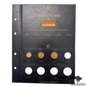 1,2,5 центів + лист LEUCHTTURM Німеччина 🇩🇪
