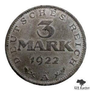 3 марки 1922 р. A 3-тя річниця – Веймарська конституція Німеччина 🇩🇪