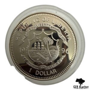 1 долар 1996 р. Захист морського життя Ліберія 🇱🇷 — фото 2