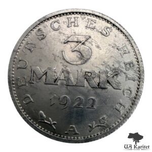3 марки 1922 р. A Обігова Німеччина 🇩🇪