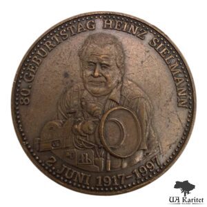 Медаль 1997 р. 80 років Хайнцу Зільману Німеччина 🇩🇪