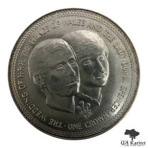 1 крона 1981 р. Острів Мен Весілля принца Чарльза та леді Діани /портрети/