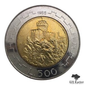 500 лір 1988 р. Укріплення Сан-Марино Сан-Марино 🇸🇲